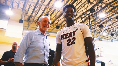 NEW YORK KNICKS Trending Image: Pat Riley criticizes Jimmy Butler's 'trolling,' noncommittal on extension for Heat star